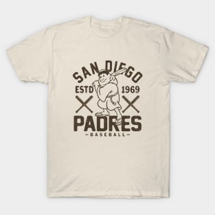 Retro San Diego Padres 1 by Buck Tee T-Shirt